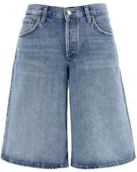 Agolde - 'Baggy V-Short' Bermuda Shorts - Lyst
