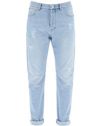 Brunello Cucinelli - Leisure Fit Jeans With Tapered Cut - Lyst