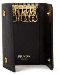 Prada - Key Case Calfskin Bags Wallets - Lyst