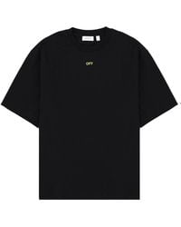 Off-White c/o Virgil Abloh - T-Shirt With Logo Cotton T-Shirts - Lyst