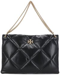 Tory Burch - Quilted Leather Hobo Handbag - Lyst