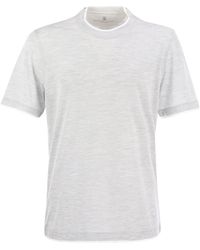 Brunello Cucinelli - Slim Fit Crew-neck T-shirt In Lightweight Cotton Jersey - Lyst