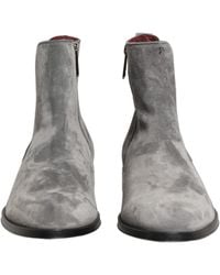 Dolce & Gabbana - Suede Leather Chelsea Boots Shoes - Lyst