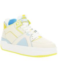 Just Don Leather Jd2 Mid Tennis in White & Orange (White) for Men 