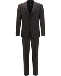 BOSS - Virgin Wool Suit Merino Ovis Aries Suits - Lyst