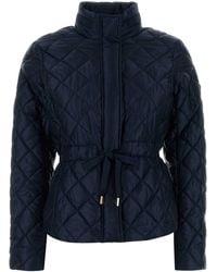 Michael Kors - Navy Blue Polyester Padded Jacket - Lyst