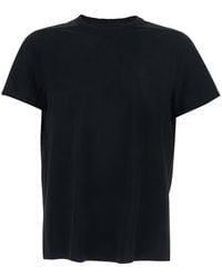 Rick Owens - Crew Neck T-Shirt With Tone On Tone Stitching - Lyst
