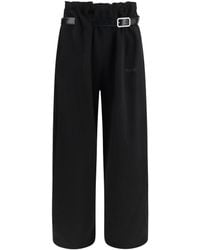 Magliano - Provincia Wide-Leg Pants With Belt Cotton - Lyst