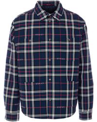 Gucci - Tartan Padded Jacket - Lyst