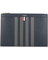 Thom Browne - Pebble Grain Leather 4 Bar Small Document Holder - Lyst