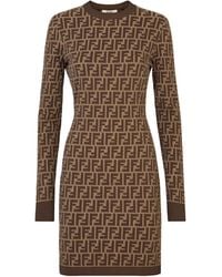 Fendi - Cotton Ff Dress - Lyst