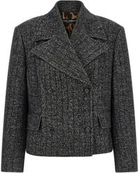 Dolce & Gabbana - Dolce & Gabbana Striped Wool Blazer - Lyst