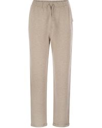 Majestic Filatures - Trousers With Drawstring Waist - Lyst