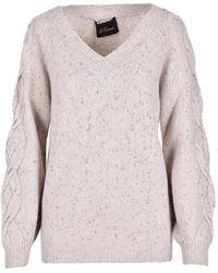 Womens Clothing Jumpers and knitwear Sleeveless jumpers Les Copains Synthetic Jumper in White 