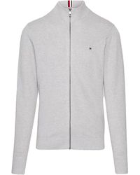 Tommy Hilfiger - Textured Cardigan With Full Zip - Lyst