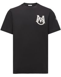 Moncler - Moncler Monogram Cotton T-Shirt - Lyst