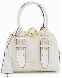Pinko - Leather Mini Escape Top Handle Bag - Lyst
