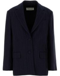 Dries Van Noten - Embroidered Wool Blend Birdys Blazer - Lyst