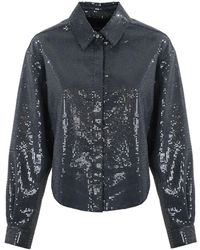 MVP WARDROBE - Zephira Denim Jacket With Sequins - Lyst