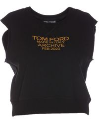 Tom Ford - Logo Sleeveless Sweatshirt - Lyst