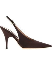 Gianvito Rossi - Satin Sofia Pumps With Mini Heel - Lyst