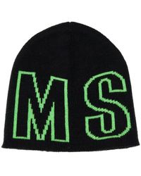 MSGM - Beanie Hat With Logo - Lyst