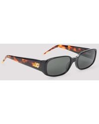 CASABLANCA - Oval Stripe Acetate Sunglasses Glasses - Lyst