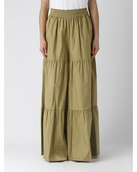 Twin Set - Cotton Trousers - Lyst