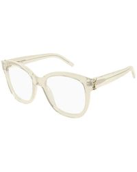 Saint Laurent - Slm97 Transparent Mini Eyeglasses - Lyst