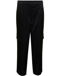 MICHAEL Michael Kors - Cargo Pants With Patch Pockets In Satin - Lyst