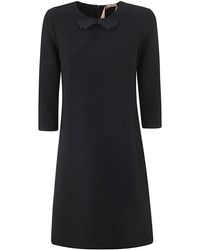 N°21 - Three Quarter Sleeve Mini Dress Clothing - Lyst