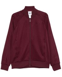 adidas - Logo-Embroidered Zip-Up Sweater - Lyst