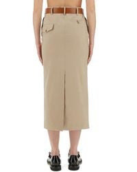 Moschino - Long Skirt Virgin Wool - Lyst
