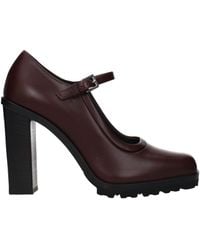 Max Mara - Mary Donna Leather Heels - Lyst
