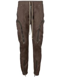 Rick Owens - Zip Detailed Drawstring Trousers - Lyst