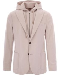 Eleventy - Hooded Blazer Jacket - Lyst