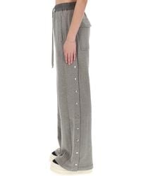 Rick Owens - Wide Leg Pants Cotton Trousers - Lyst