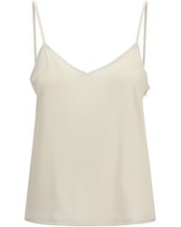 Fabiana Filippi - Filo Diamante Spaghetti Strap Top Acetate; Silk - Lyst