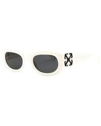 Off-White c/o Virgil Abloh - Sunglasses Oval Full Rim, Frame And Dark Lens Oeri14Epalmer0107 - Lyst