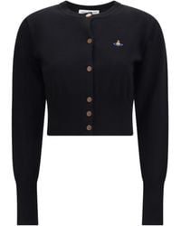 Vivienne Westwood - Bea Crop Cardigan Cotton; Kashmir/Capra Hircus - Lyst