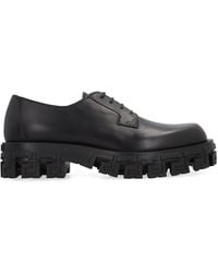 Versace - Leather Lace-up Derby Shoes - Lyst