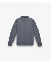 Larusmiani - Cable Knit Sweater Col Du Pillon Sweater - Lyst