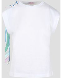 Emilio Pucci - Marmo-Print Cotton T-Shirt - Lyst