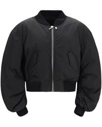 Rick Owens - Bomber Jacket With Gathered Sleeves - Lyst