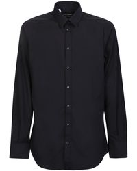 Dolce & Gabbana - Black Essential Shirt By Dolce&gabbana; Minimal And Timeless Design, A Must-have For Every Occasion - Lyst
