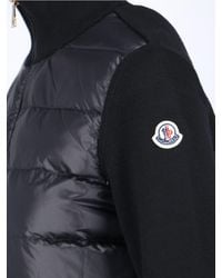 Moncler - Virgin Wool Quilted Cardigan - Lyst