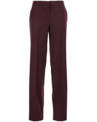 Twinset - Pants With Concealed Front Closure And Logo Plaque On The Rear - Lyst