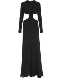 Blumarine - Long Dress With Cut-out Detail - Lyst