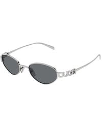 Gucci - Sunglasses Cat Eye Full Rim, Light Ruthenium Frame And Lens Gg1935S001 - Lyst