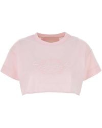 Givenchy - Pastel Cotton Crop-Top - Lyst